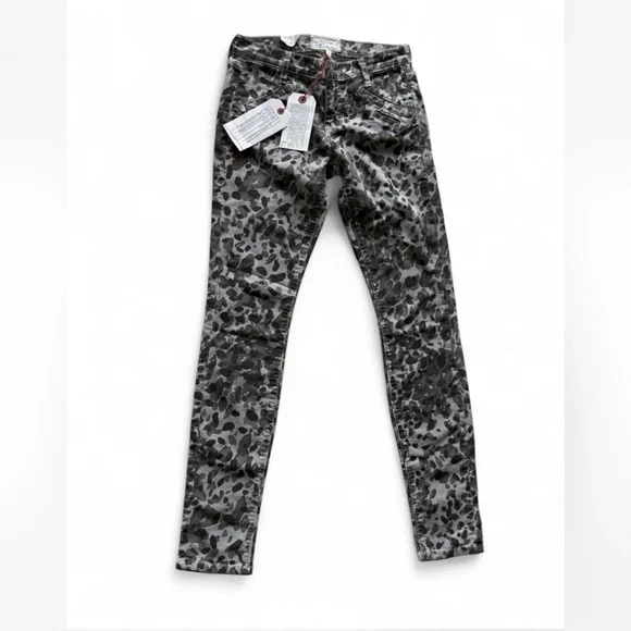 Current Elliot Leopard Print Skinny Jeans - Picture 1 of 3